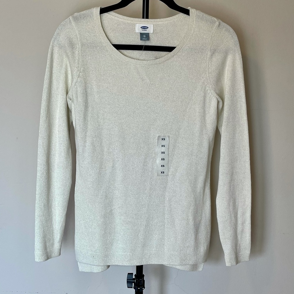 ✨Sparkling off White Crew Long Sleeve✨